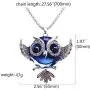 Blue Owl Pendant Necklace - Perfect Jewelry Gift Blue Owl Pendant Necklace - Perfect Jewelry Gift