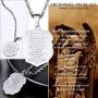 PROSTEEL Saint Michael The Archangel Necklace Pendant & Chain Catholic Religious Jewelry