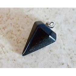 Galactikonsciousness Black Onyx Stone Pendant Crystal Jewelry Meditation Reiki Single Point Charm Healing Natural Gemstone Necklace Rock Crystal Yoga Gift Chakra