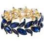 BriLove Womens Wedding Bridal Crystal Marquise-Shape Leaf Stretch Bangle Bracelet BriLove Womens Wedding Bridal Crystal Marquise-Shape Leaf Stretch Bangle Bracelet