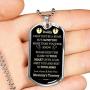 New Dad Necklace I May Just Be A Bump But I Love You More Than You Know - Gift For Fathers Day, Pregnancy Announcement Tag Necklace