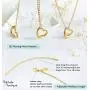 Altitude Boutique Open Heart Necklace for Women Floating Heart Necklace Hypoallergenic Simple Heart Necklace for Girls I Love You Necklace (Gold, Rose Gold, Silver)