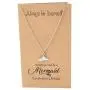 Quan Jewelry Mermaid Swim Tail Pendant Necklace, Sea Inspired Charm Gifts for Mermaid Lovers, Handmade Jewelry for Women with Inspirational Greeting Card Quan Jewelry Mermaid Swim Tail Pendant Necklace, Sea Inspired Charm Gifts for Mermaid Lovers, Handmade Jewelry for Women with Inspirational Greeting Card