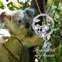 Koala Bear Necklace 925 Sterling Silver Cute Animal Pendant Women Mom Birthday Animal Lovers Jewelry Gift