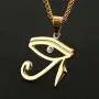 HZMAN CZ Eye of Horus Egypt Protection Pendant on Stainless steel Necklace Ancient Egyptian Symbol of Protection HZMAN CZ Eye of Horus Egypt Protection Pendant on Stainless steel Necklace Ancient Egyptian Symbol of Protection