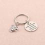 AKTAP Squirrel Charm Keychain Never Underestimate A Woman Who Loves Squirrels Gifts for Squirrel Lovers Animal Loves BFF Mysterious Jewelry