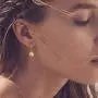 Mevecco Gold Dainty Dangle Hoop Earrings for Women 14K Gold Plated Delicate cute Geometric Triangle Cone Dangle Earrings Mevecco Gold Dainty Dangle Hoop Earrings for Women 14K Gold Plated Delicate cute Geometric Triangle Cone Dangle Earrings