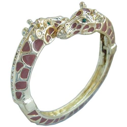 Unique Animal Giraffe Bracelet Bangle Cuff Clear Austrian Crystal