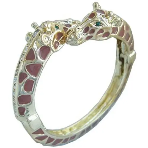 Unique Animal Giraffe Bracelet Bangle Cuff Clear Austrian Crystal Unique Animal Giraffe Bracelet Bangle Cuff Clear Austrian Crystal