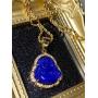 Men Women Ladies Jewelry Iced Laughing Cute Dark Blue Jade Buddha Pendant Necklace Rope Chain Genuine Certified Grade A Jadeite Jade Hand Crafted, Jade Necklace, 14k Gold Filled Laughing Jade Buddha Necklace, Blue Jade Medallion, Fast Prime Shipping