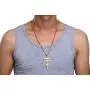 XUANPAI Mens Stainless Steel Cross Pendant Necklace Russian Orthodox Cross Religious Jewelry,Curb Chain 24'' XUANPAI Mens Stainless Steel Cross Pendant Necklace Russian Orthodox Cross Religious Jewelry,Curb Chain 24''