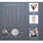 Leafael 18K Rose Gold Plated Love Heart Pendant Necklace with Healing Stone Crystal Jewelry Gifts for Women, 18''+2'' Leafael 18K Rose Gold Plated Love Heart Pendant Necklace with Healing Stone Crystal Jewelry Gifts for Women, 18''+2''