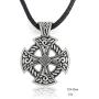 Dawapara Ancient Celtic Cross Knotwork Hammer Pendant Irish Necklace Jewelry for Mens