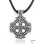 Dawapara Ancient Celtic Cross Knotwork Hammer Pendant Irish Necklace Jewelry for Mens