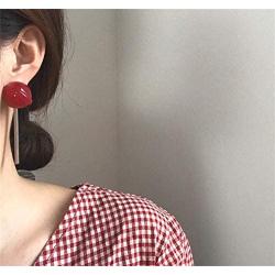 Red Lollipop Drop Earrings for Women Girls Kids Cute Candy Dangle Earring Resin Simulation Food Earrings Trendy Style Candy Resin Drop Earrings for Teens Children Funny Jewelry