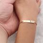 WUSUANED Baby&Mommy Bracelet Baby Baptism Bracelet Mom Daughter Bar Bracelet Set Gift for New Mom&Baby