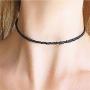 Bohemian Seed Bead Necklaces Adjustable Glass Beaded Choker Colorful Summer Hawaii Tiny Beaded Boho Choker Handmade Jewelry for Women Girls