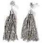 Shop LC Tube Seed Bead Tassel Earrings Braided Statement Bib Necklace Prom Jewelry Sets Mothers Day Gifts for Women 20''