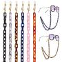 1-6 Pcs Mask and Glasses Chain Lanyards for Women Unique Anti-Lost Acetate Acrylic Face Mask Chain Holder with Clips Around Neck for Men Adults Girls Kids