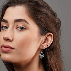RBG Dissent Collar Earrings for Women, S925 Sterling Silver Dangle Drop Earrings RBG Earrings Jewelry Gifts for Women Fans Of Ruth Bader Ginsburg Gold Rose Gold Sliver
