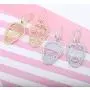 Dangle Earring for Women,Halloween Skull Drop Earring Girls Gold Silver Earrings with CZ Crystal Stainless Steel Earring