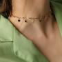 Long tiantian Gold Star Choker Necklace for Women Cute Necklace for Teen Girls Trendy Star Necklace Choker Adjustable