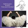 Eigso Mom Dad Memorial Keychain God Has You in His Arms I Have You in My Heart Memorial Gift Loss of Father Mother Remembrance Keyring