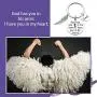 Eigso Mom Dad Memorial Keychain God Has You in His Arms I Have You in My Heart Memorial Gift Loss of Father Mother Remembrance Keyring