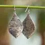 Bohemian Hammered & Engraved Silver Earrings - SPUNKYsoul Collection…