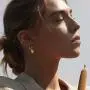 Fettero Gold Huggie Hoop Earrings Star Cross Tassel Dangle Drop Sleeper 14K Gold Plated Dainty Minimalist Simple Boho Hypoallergenic Jewelry Gift for Women Men