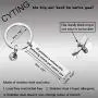 CYTING Volleyball Keychain All Greatness is Achieved While Performing Outside Your Comfort Zone Inspirational Volleyball Jewelry Gift for Volleyball Players/Team/Coach