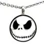 OhDeal4U Halloween Jack Skellington o Lantern Pumpkin King Pewter Pendant Charm Amulet Necklace Chain Choker