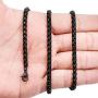 FIBO STEEL 2-4MM Stainless Steel Mens Womens Necklace Rolo Cable Chain, 16-36 inches