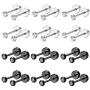 Besteel 12 Pairs 18g Stainless Steel Cubic Zirconia Stud Earrings for Women Men Tiny Cartilage Ear Piercings Helix Set Flat Screw Backs 2MM-6MM