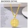 PROSTEEL Stainless Steel Saint Benedict Medal Necklace, Protection Jewelry for Men Women, 18K Real Gold Plated, 22inch-24inch Adjustable, Come Gift Box