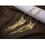 VIJIV 1920s Long Drop Tassel Earrings 20s Flapper Jewelry Costume Accessories