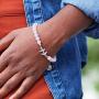 Juvale Zodiac Sagittarius Bracelet, Rose Quartz Red Jasper Beads, One Size