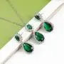 Lavencious Teardrop Dangle Necklace & Earring Sets for Women Trendy AAA Cubic Zirconia for Women Lavencious Teardrop Dangle Necklace & Earring Sets for Women Trendy AAA Cubic Zirconia for Women