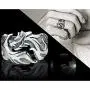 N-A Retro Individuality Rings for Women Men Necessary Accessories for Nightclubs Bars Personality Dragon Loong Jewelry Ring