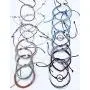 Ofeiyaa 13-16 Pcs Wave Beach Party Strand Bracelet Set Handmade Braided Rope Bracelet Colorful Wrist Cord Adjustable Friendship Bohemian Bracelet Handcrafted for Women