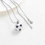 constantlife Football Cremation Jewelry for Ashes Memorial Urn Necklace Stainless Steel Soccer Pendant Keepsake Ashes Holder