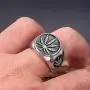 SAINTHERO Mens Vintage Stainless Steel Ring Weed Marijuana Cannabis Leaf Symbol Rock Punk Hip-hop Jewelry Size 7-15 SAINTHERO Mens Vintage Stainless Steel Ring Weed Marijuana Cannabis Leaf Symbol Rock Punk Hip-hop Jewelry Size 7-15
