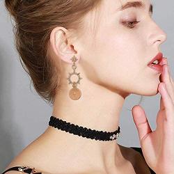 Gmillions Fashion Shiny Rhinestone Star Moon Drop Earrings Jewelry for Women Earring