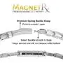 MagnetRX® Titanium Magnetic Therapy Necklace - Natural Pain Relief for Neck Arthritis, Back, Shoulder Pain, Headache and Migraine Relief Magnetic Necklace (Silver, 21.5 Inches)
