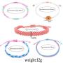 MDFY OEWGRF Handmade Colorful Bracelets Boho Beach Waterproof Adjustable Friendship Bracelet Set for Women Girls