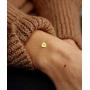 Gold CZ Heart Initial Bracelet A-Z Adjustable Colorful Crystals Stone Jewelry for Women