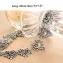 Chargances Fashion Women Heart Choker Bohemia Silver Choker Necklace for Women Personalize Heart Choker Delicate Choker Chain Jewelry for Women and Girls