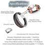 Speroto Mens Bracelets,Leather and Steel Bracelets, Chain Bracelets with Magnetic Clasp,Steel Bracelets for Men