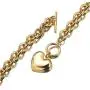 Heart Pendant Necklace and Bracelet Chain Set Gold Silver Stainless Steel Love Heart Pendant Choker Necklace with Toggle Clasp for Women Girls Gifts Heart Pendant Necklace and Bracelet Chain Set Gold Silver Stainless Steel Love Heart Pendant Choker Necklace with Toggle Clasp for Women Girls Gifts