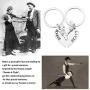MAOFAED Couple Keychain Set Friendship Gift Bonnie Clyde Gift Partner in Crime Gift Gangster Gift